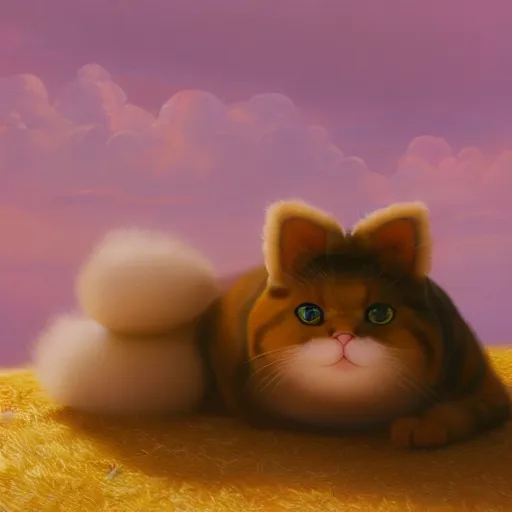 Prompt: a landscape painting of a furry potato with cat ears, neko potato, close up, oil on canvas, artstation, by junji ito, octane render