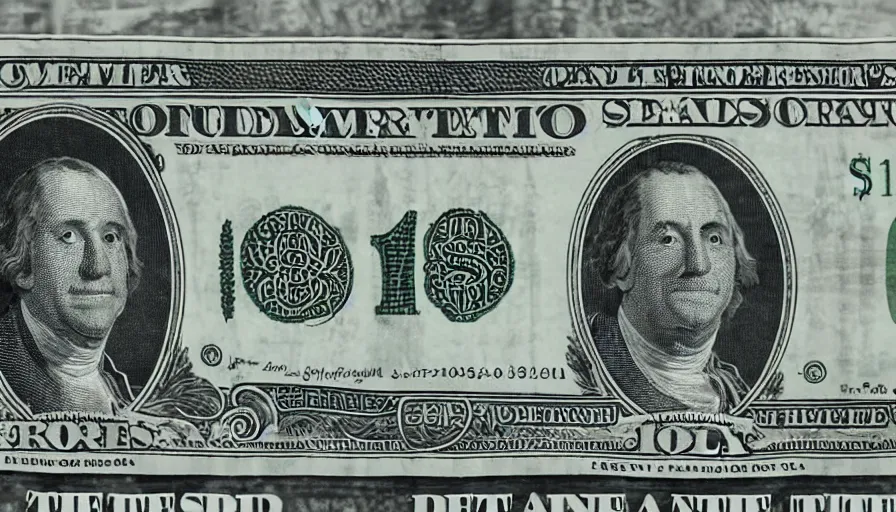 Prompt: a seven dollar bill