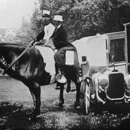 Prompt: a time traveler, black and white historical picture, 1 9 2 0,