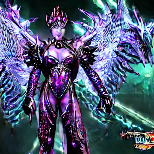 Image similar to cyber dragon angel pimp