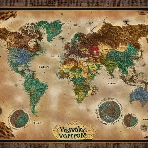 Image similar to Variable world fantasy map