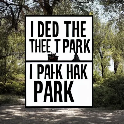 Prompt: i would like to go the park