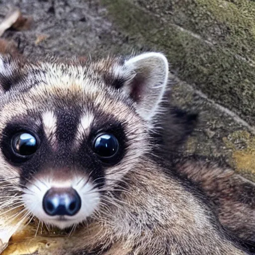 Image similar to photo of a hybrid between an octopus and a raccoon