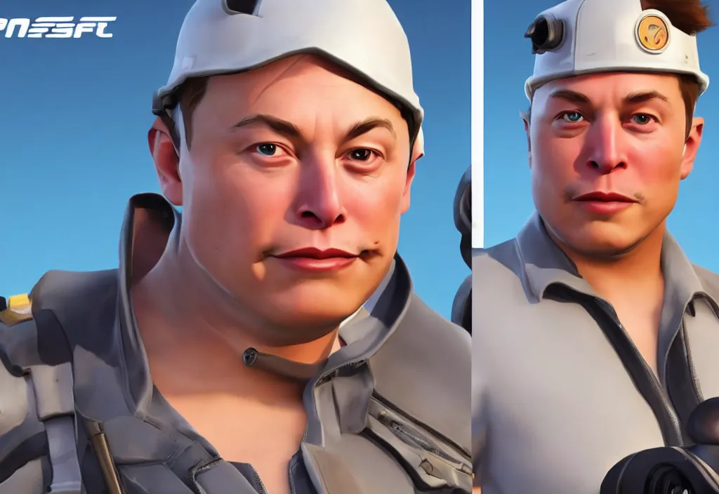 Image similar to elon musk in team fortress 2, elon musk in the video game team fortress, gameplay screenshot, close up, 3 d rendering. unreal engine. amazing likeness. very detailed.