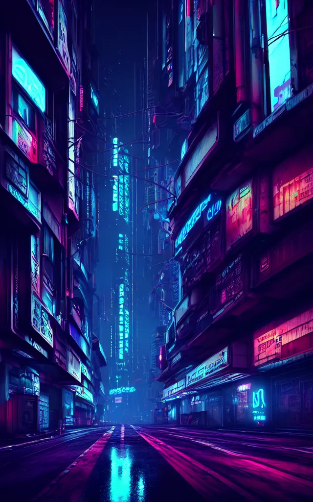 Image similar to a magnificent dark neon futuristic cyberpunk city bustling street at night cyberart photography by liam wong rendered in octane, 3 d render, trending on cgsociety, blender 3 d