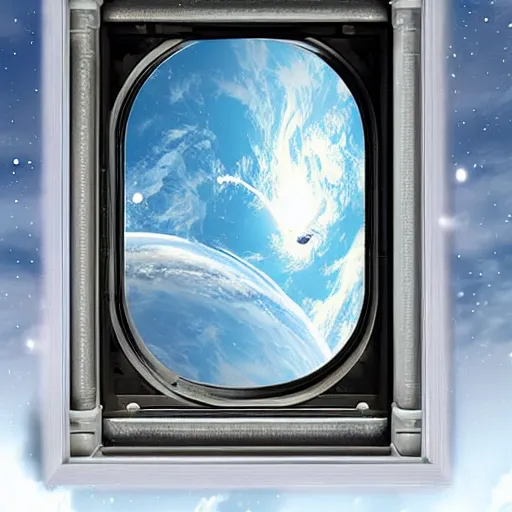 Image similar to a window to space