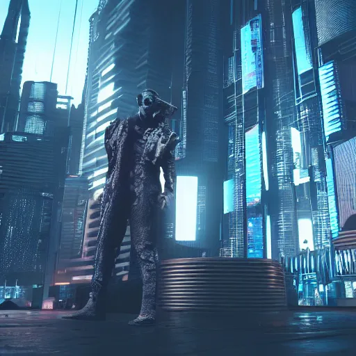 Prompt: cyberpunk werewolf in a futuristic city, ultra detail, unreal engine, 8 k