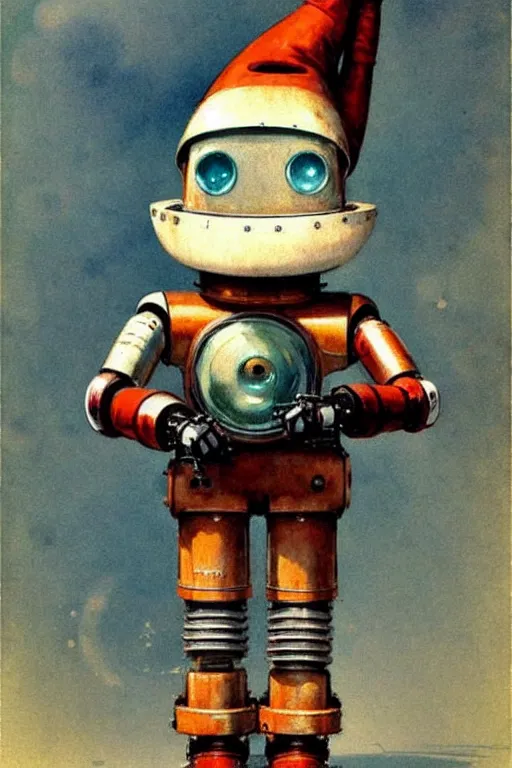 Image similar to ( ( ( ( ( 1 9 5 0 s robot knome b 9 robot lost in space. muted colors. ) ) ) ) ) by jean - baptiste monge!!!!!!!!!!!!!!!!!!!!!!!!!!!!!!