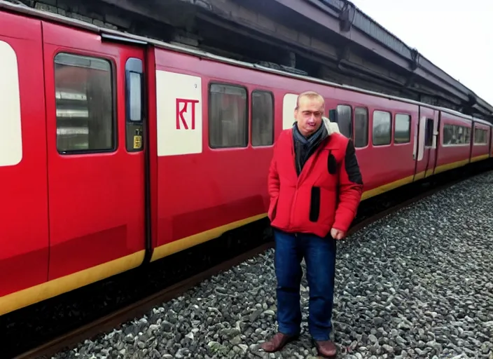 Image similar to train driver of the Russian Railways