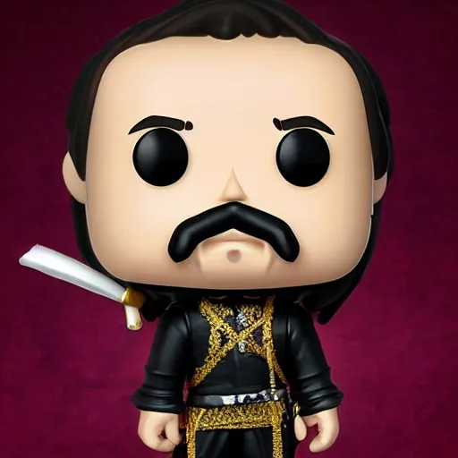 Image similar to a funko pop of william shakespeare