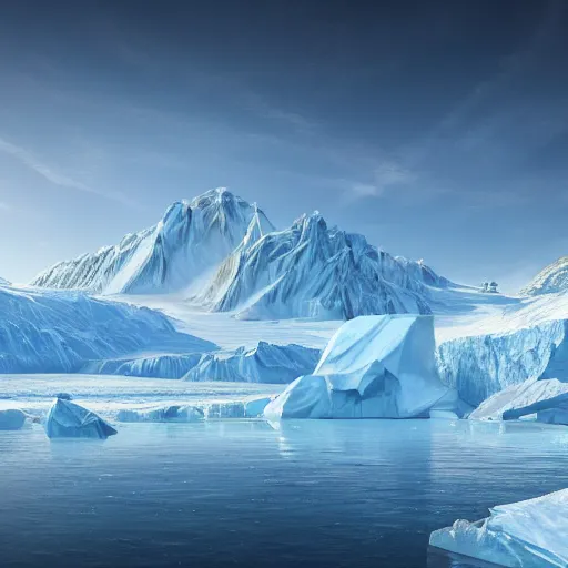 Prompt: idyllic masterpiece of glacial festivity in the skirts of star mountains in Antarctica, quarrel of mountain Monarch gods, cinematic, establishing shot, extremely high detail, photorealistic, cinematic lighting, intricate line drawings, 8k resolution