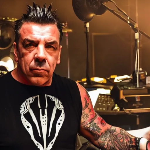 Prompt: Till Lindemann, studio ghilbi