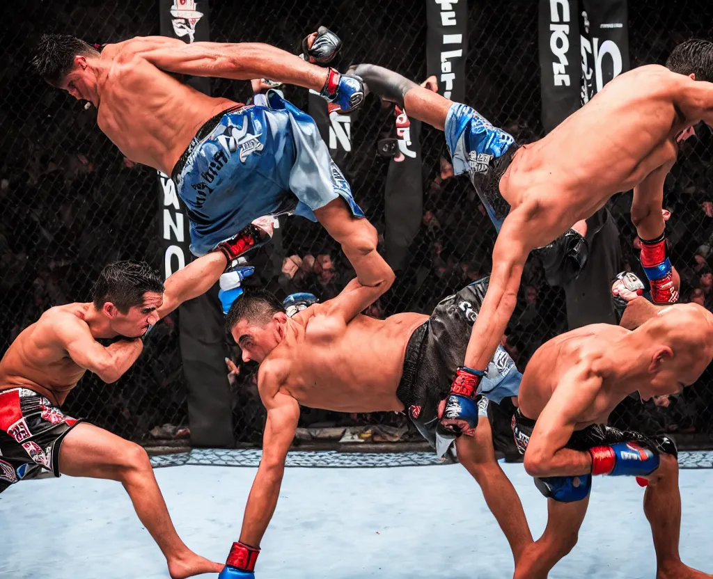 Image similar to chito vera knocks out dominick cruz via headkick, by annie leibovitz and steve mccurry, natural light, detailed face, canon eos c 3 0 0, ƒ 1. 8, 3 5 mm, 8 k, medium - format print