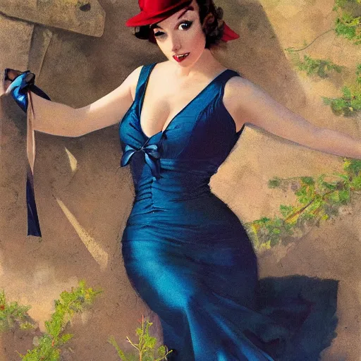 Prompt: an indigo bunting, bowtied, by greg rutkowski, rossdraws, gil elvgren, enoch bolles, anime, very coherent