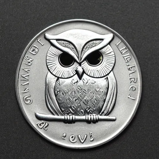 Image similar to owl silver coin