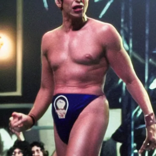 Image similar to jeff goldblum as a wrestler - 8