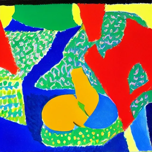 Prompt: the world on fire, inspired by matisse, david hockney, trending on artstation, 4 k