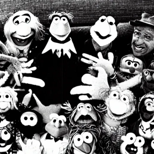 Image similar to muppets on nuremberg process