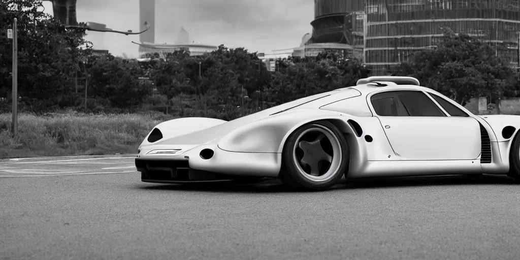 Image similar to porsche 959 from the future. hypercar. photo realistic 35mm Khyzyl Saleem