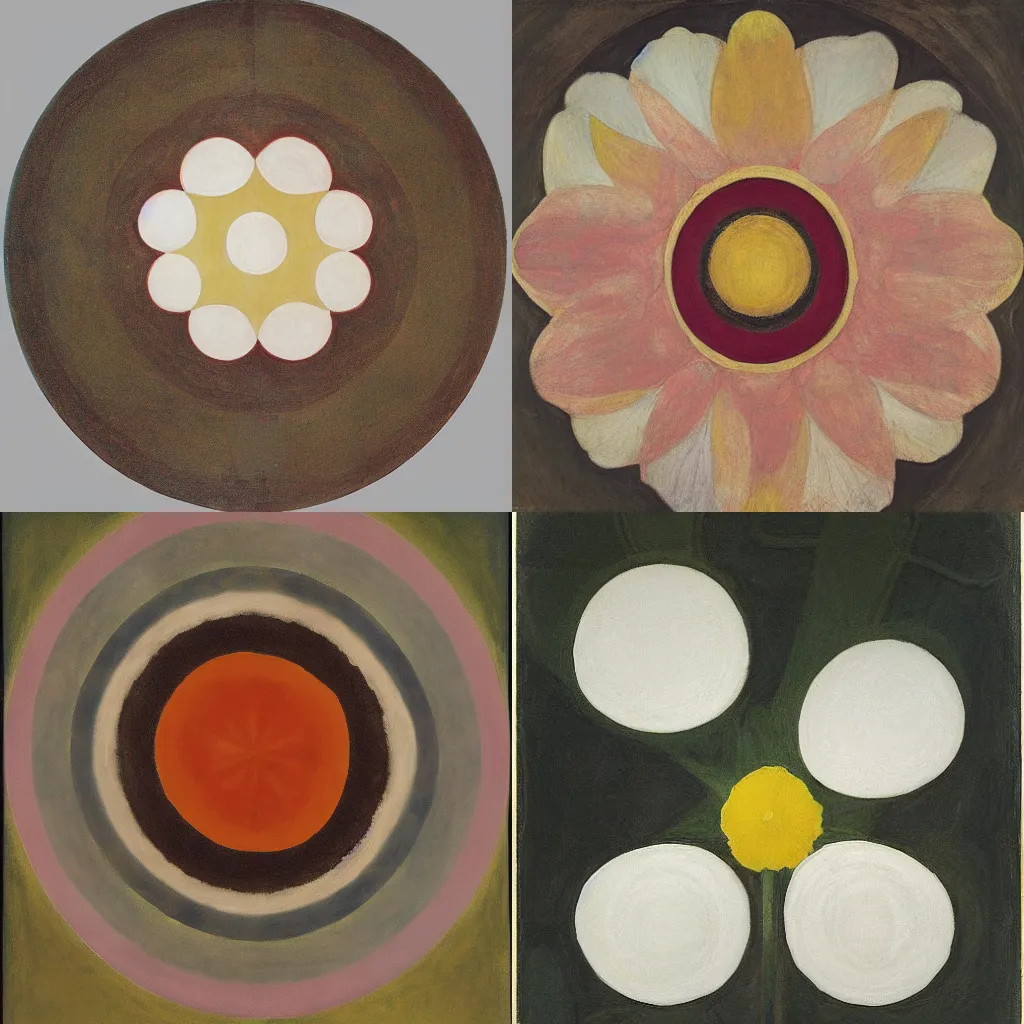 Prompt: flower, hilma af klint