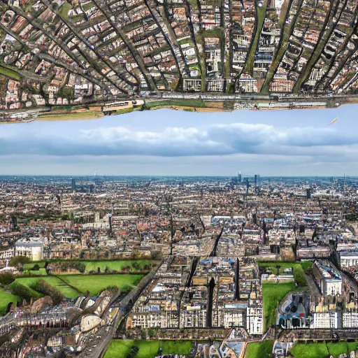 Image similar to 4 k photograph of clapham, london