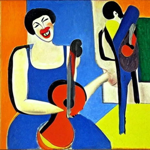 Image similar to the music's laughing, by matisse