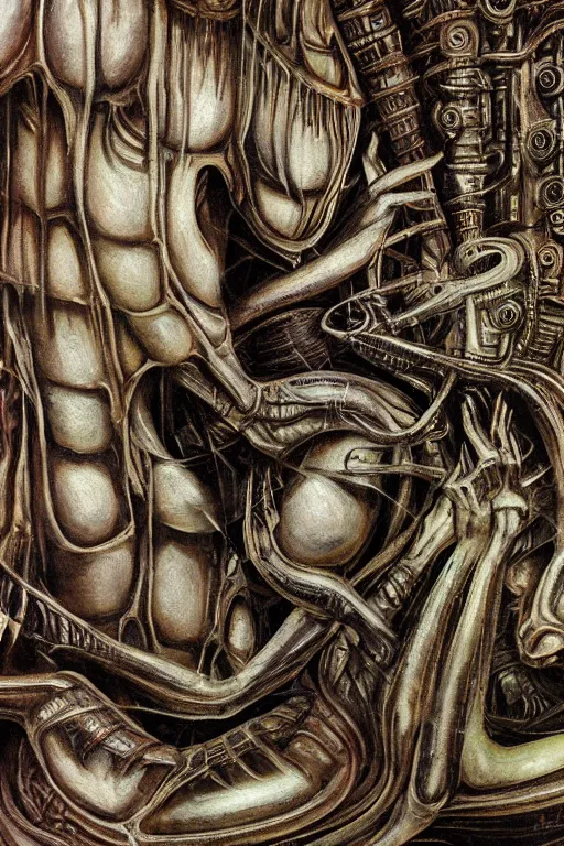 Prompt: chess painted in the syle of giger, giger art, extremely detailed, 4 k