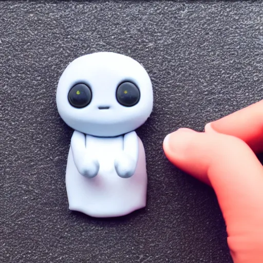 Image similar to tamagotchi, 3 d render, clay, stop motion, puppet