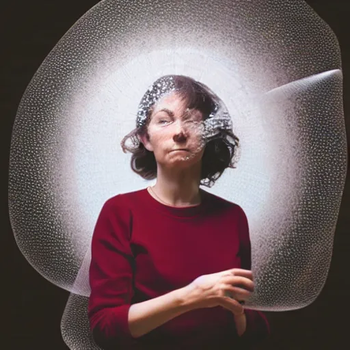 Image similar to a woman in a single laminar flow