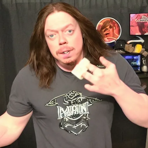 Prompt: arin hanson doing what he does best