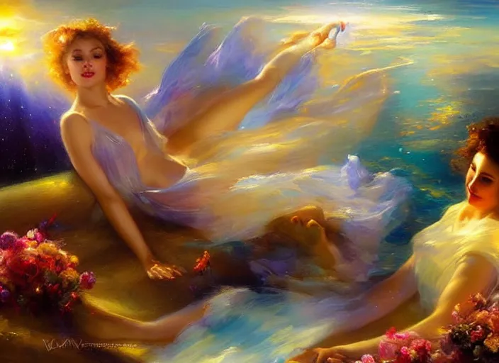 Image similar to cosmic ocean by vladimir volegov and alexander averin and delphin enjolras and daniel f. gerhartz