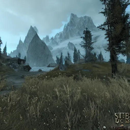 Image similar to Skyrim with better graphics 4K quality super realistic