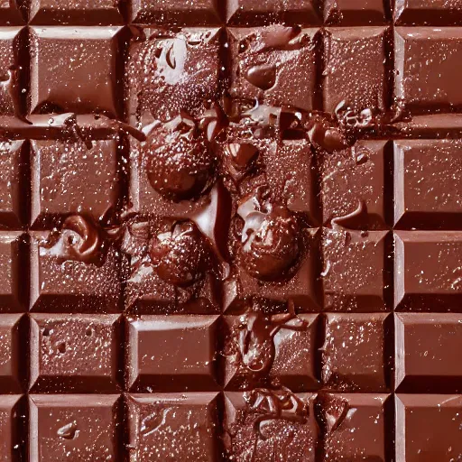 Prompt: dark chocolate relief of like till lindemann, dark chocolate painting, made of chocolate relief, 8 k resolution, professional photo of chocolate relief of