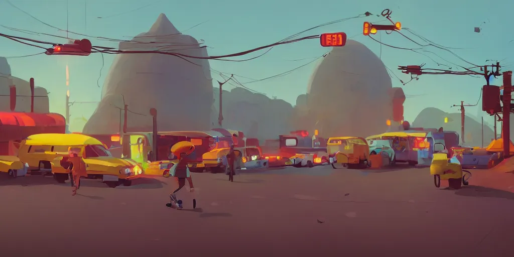 Image similar to Taco Tuesday by Goro Fujita and Simon Stalenhag , 8k, trending on artstation, hyper detailed, cinematic