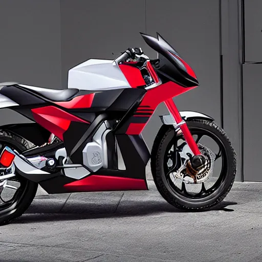 Image similar to high concept Honda motorbike for Uber delivery