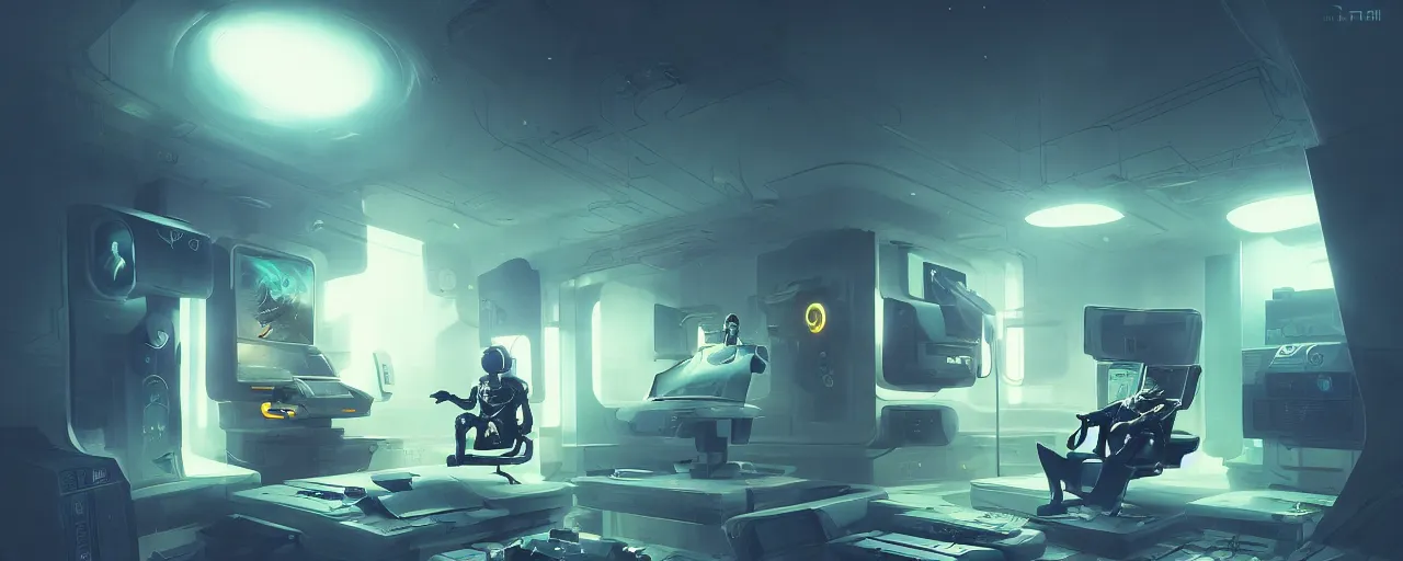 Image similar to duotone concept illustration of cyborg emperor penguin in futuristic computer room. cinematic scene. volumetric lighting. golden ratio accidental renaissance. by sachin teng and sergey kolesov and ruan jia and heng z. graffiti art, scifi, fantasy, hyper detailed. octane render. concept art. trending on artstation