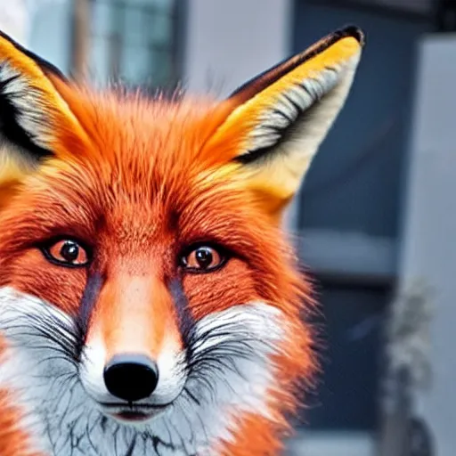 Image similar to a fox wearing a VR headset