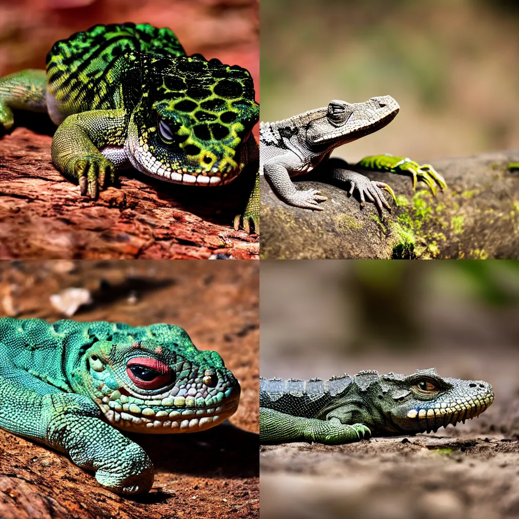 Prompt: Professional Photography Of A Reptile Never Seen Before, 4K