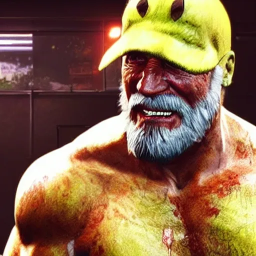Image similar to Hulk hogan in the last of us 2 4K quality super realistic