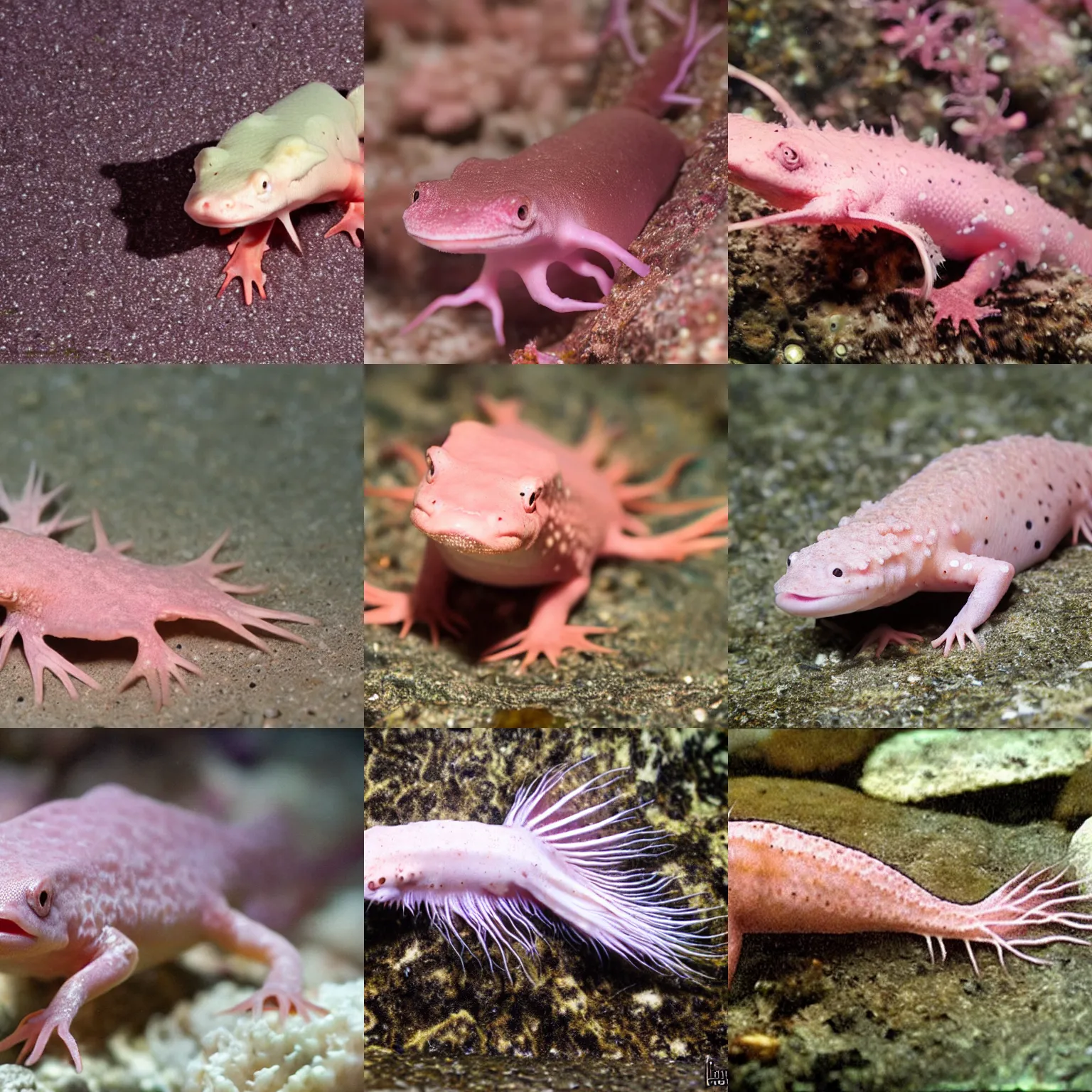 Prompt: Photo of an axolotl.