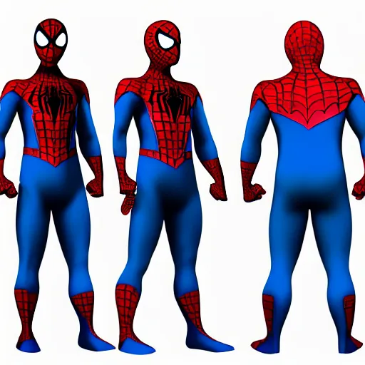 Image similar to concept for a new spiderman suit that has a kevlar vest and chrome colours, heavy armor