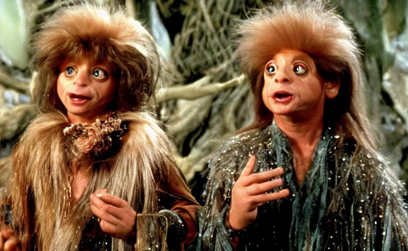 Image similar to a still of pauly shore in the dark crystal ( 1 9 8 2 ),