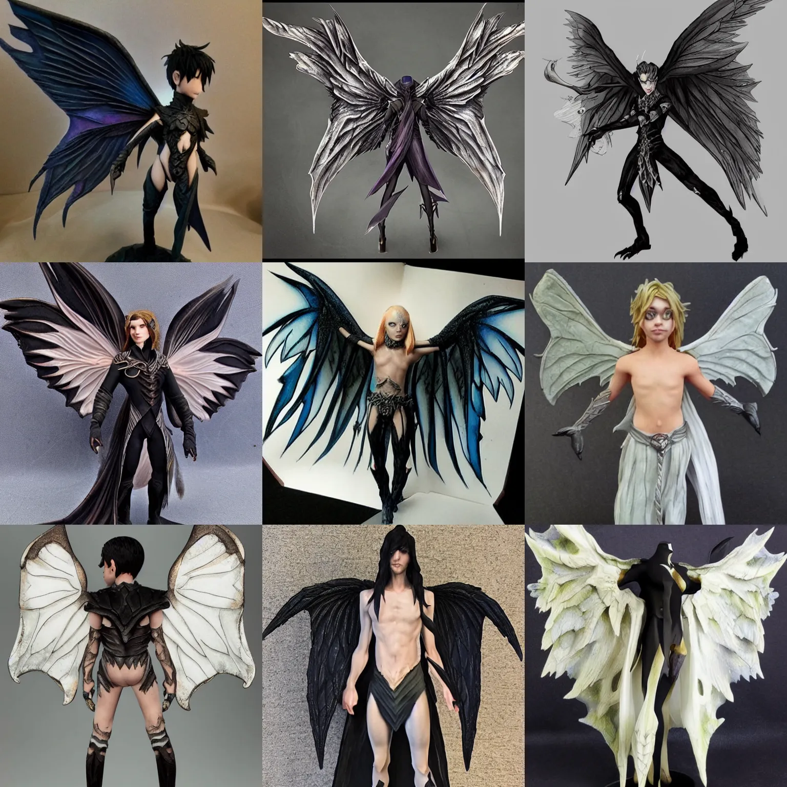 Prompt: a realistic rhysand, batlike wings, fairy, dnd, highly detailed, attractive