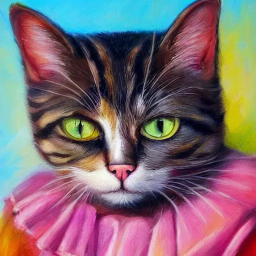 Prompt: painting of a cat by lilia alvarado, 8 k