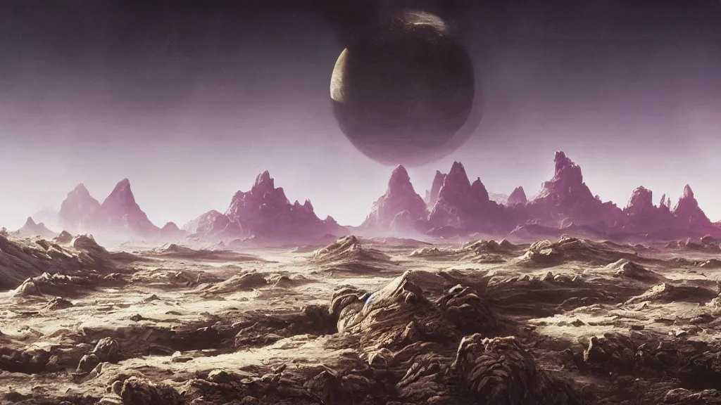 Image similar to alien planet by arthur haas, cinematic matte painting