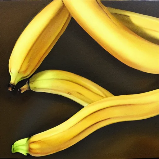 Prompt: A banana is painted gold.