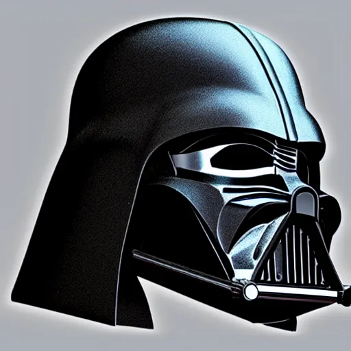 Prompt: Rejected Darth Vader helmet designs, product lighting