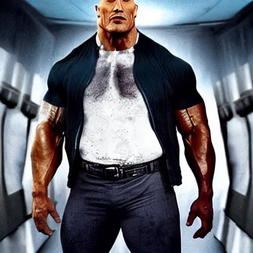 Image similar to Dwayne Johnson is Syndrome from the Incredibles