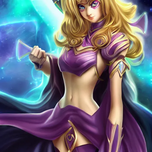 Image similar to beautiful dark magician girl, full body, mystical, ultra detailed, 4k