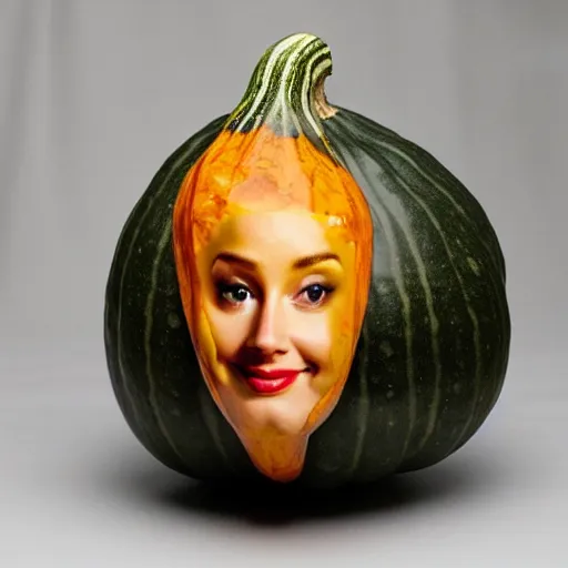 Image similar to gourd amber heard hybrid intercross mix as a gourd